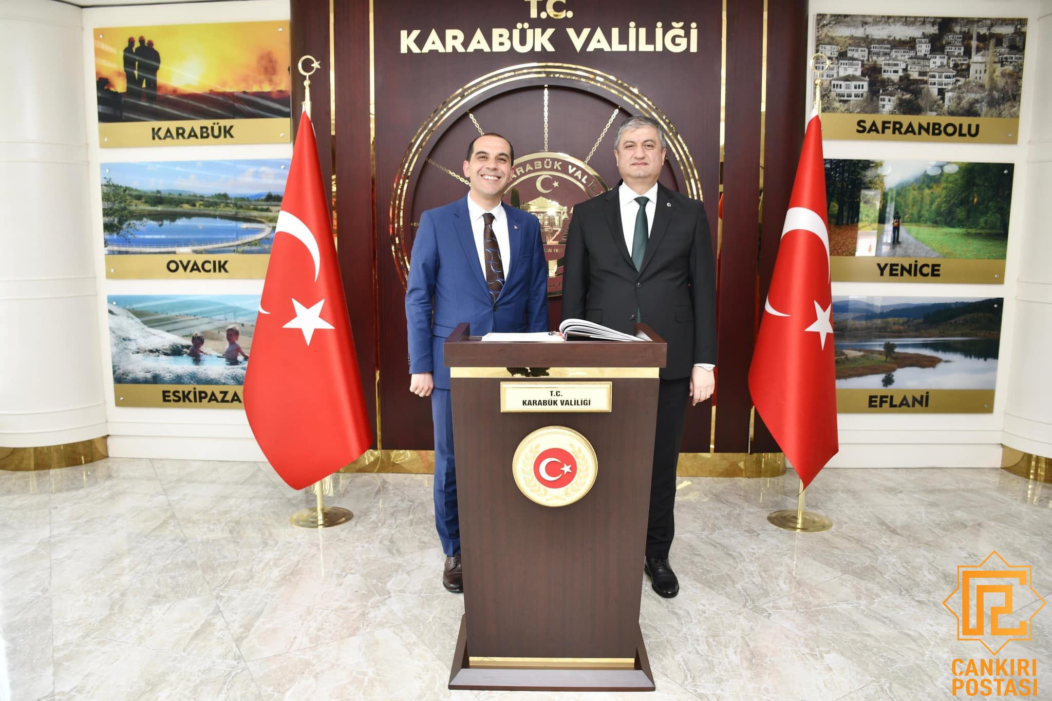Çankırı Valisi Mustafa Fırat Taşolar Karabük Valisini Ziyaret Etti
