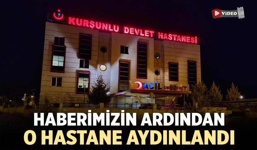 Çankırı'da Kurşunlu Devlet Hastanesi aydınla