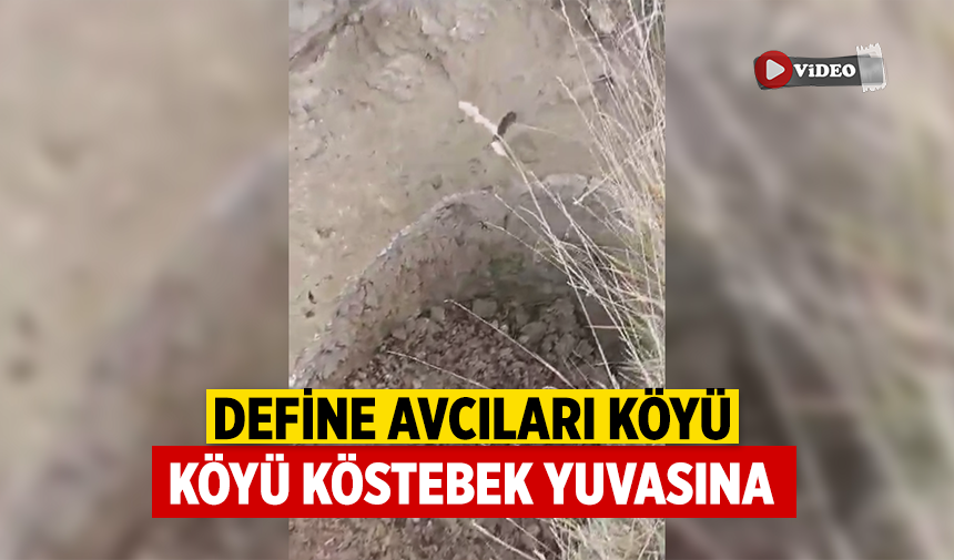 Çankırı’da define avcıları köy arazisini köstebek yuvasına dönüştürdü