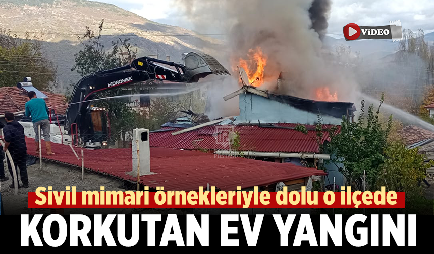 Çankırı’nın o ilçesinde korkutan ev yangını