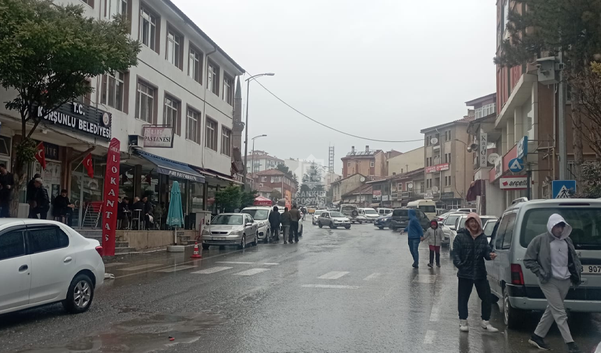 Çankırı’da yağmurlu hava etkili oldu