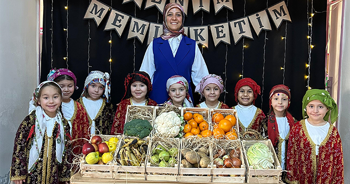 Kurşunlulu minikler Yerli Malı Haftası’nı coşkuyla kutladı