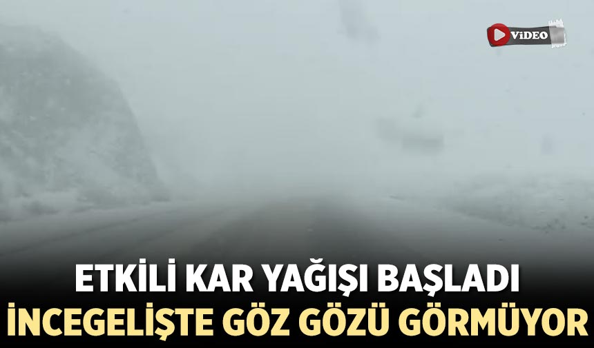 Çankırı’da etkili kar yağışı başladı