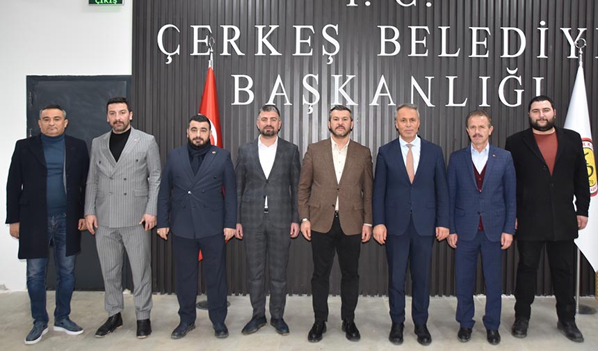 Karabük Belediye Başkanı Özkan Çetinkaya Çerkeş’i ziyaret etti