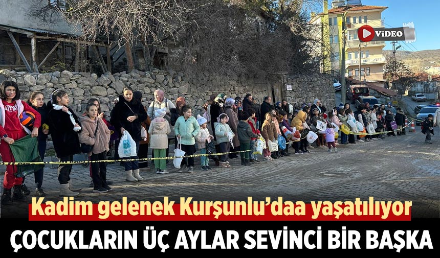 Çankırı’da çocukların üç aylar sevinci bir başka