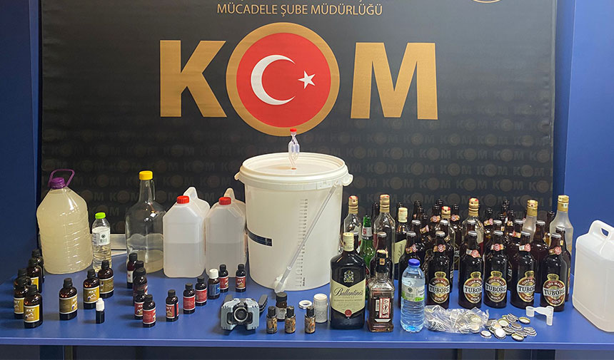 Çankırı’da 50 litre sahte alkol ele geçirildi