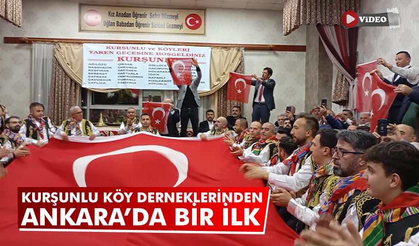 Kurşunlu köy derneklerinden Ankara’da bir ilk