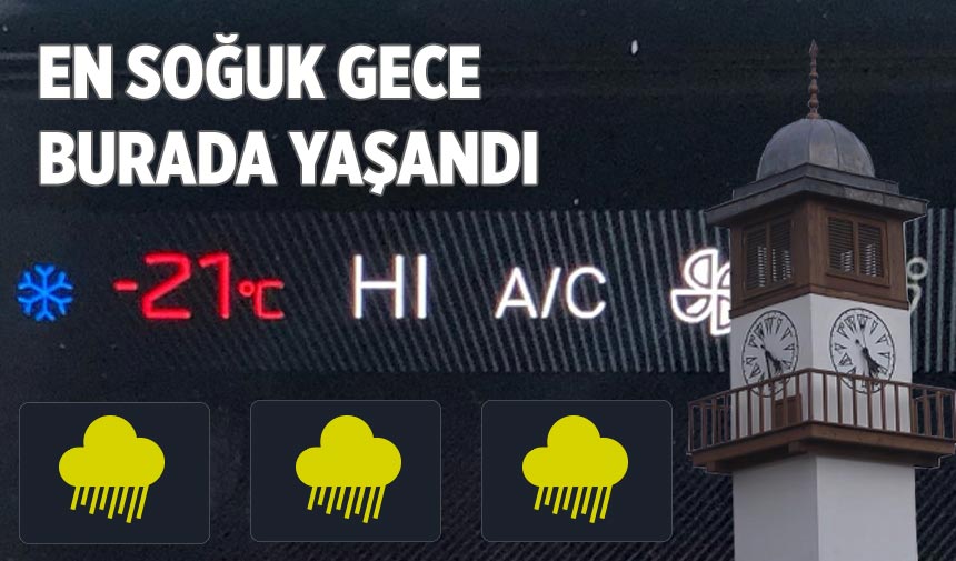 Çankırı’nın en soğuk gecesi burada yaşandı