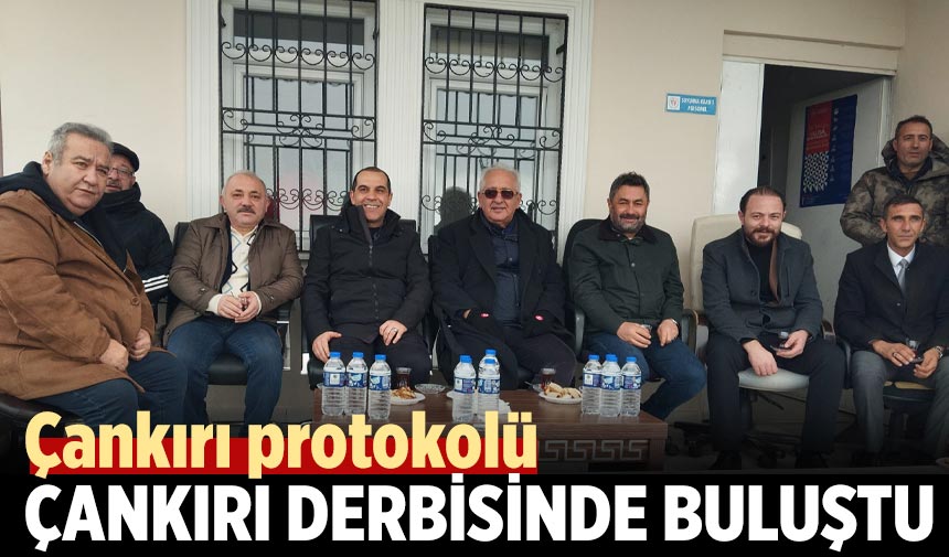 Çankırı protokolü amatör derbide buluştu