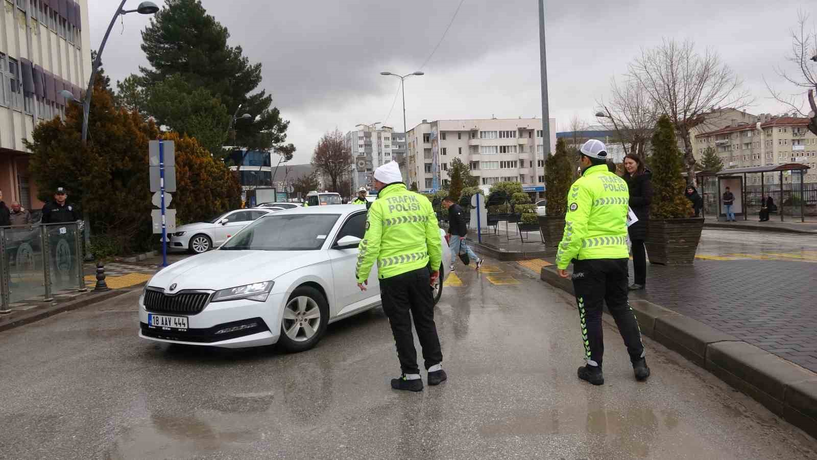 Çankırı’da 65 araç trafikten men edildi