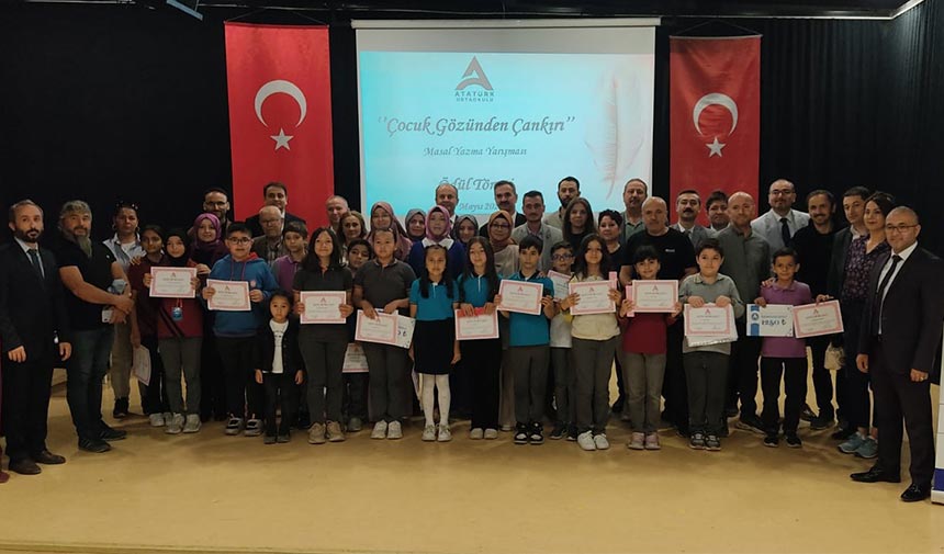 “Çocuk Gözünden Çankırı” yarışmasında geleceğin yazarları ödüllendirildi