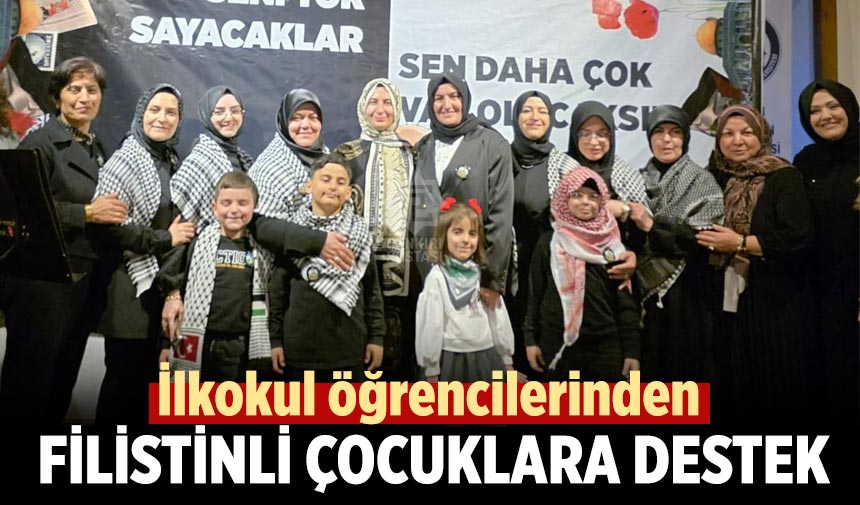 İlkokul öğrencilerinden Filistinli çocuklara destek