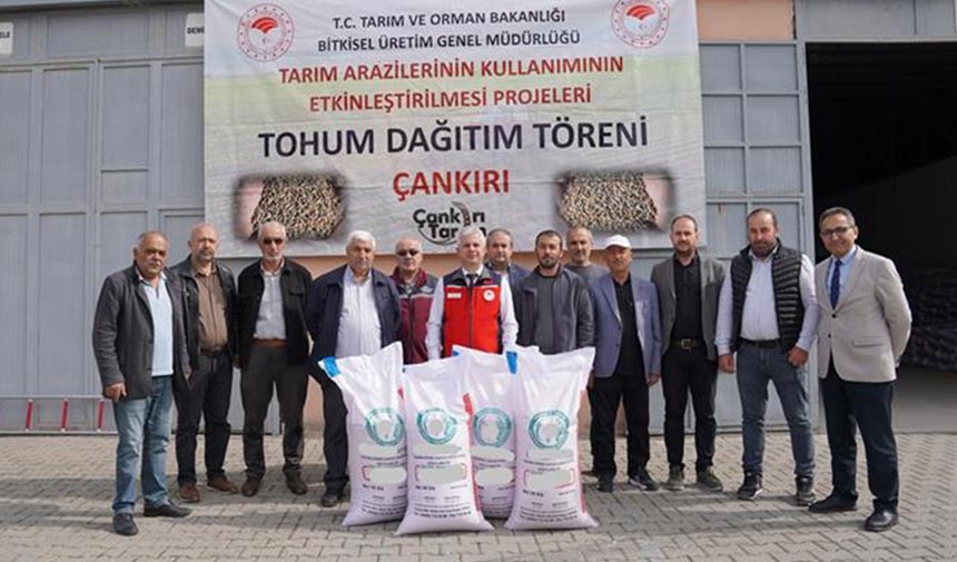 Çankırı’da çiftçilere 80 Ton çeltik tohumu desteği