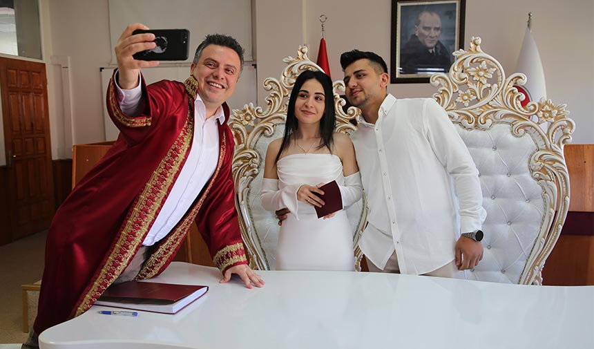 Çankırı Belediyesi Nikah Salonunda 05.05.2025 yoğunluğu