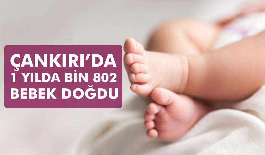 Çankırı’da 1 yılda bin 802 bebek doğdu