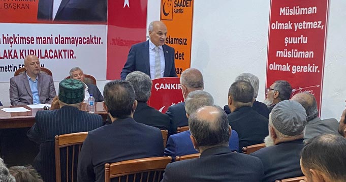 Çankırı Saadet Partisi 8. Olağan Kongresini gerçekleştirdi