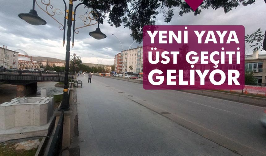 Çankırı’ya şehir merkezine yeni yaya üst geçidi geliyor