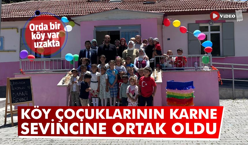 Çankırı iş insanı köy çocuklarının karne sevincine ortak oldu