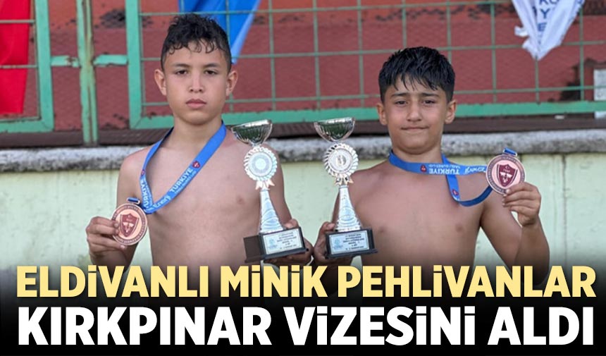 Eldivanlı minik pehlivanlar Kırkpınar vizesini aldı