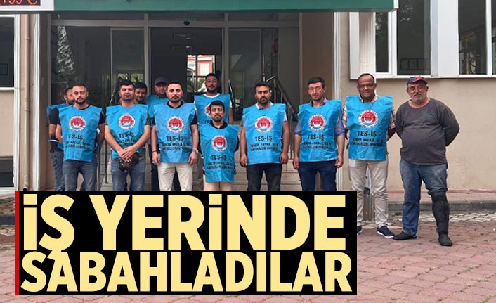 Çankırı’da DSİ işçileri iş yerlerini terk etmedi
