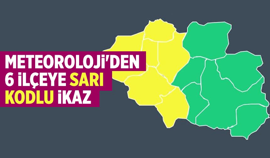 Meteoroloji'den Çankırı’nın 6 ilçesine sarı kodlu ikaz