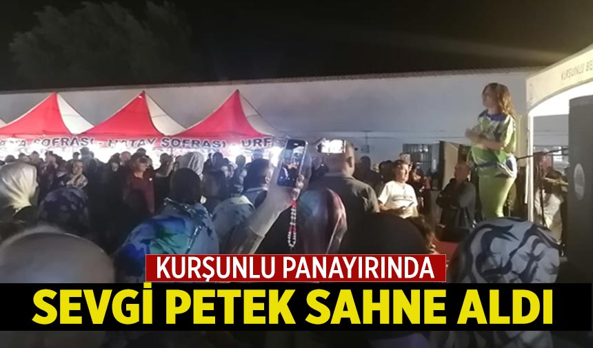 Kurşunlu Panayırında Sevgi Petek sahne aldı