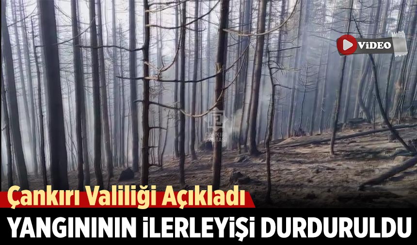 Çankırı Valiliği açıkladı: Çankırı’daki orman yangınının ilerleyişi durduruldu