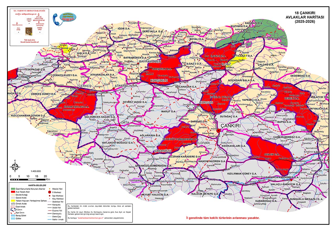 Cankiri Av Haritasi 2025 202618