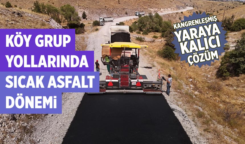 Çankırı’da köy grup yollarında sıcak asfalt dönemi