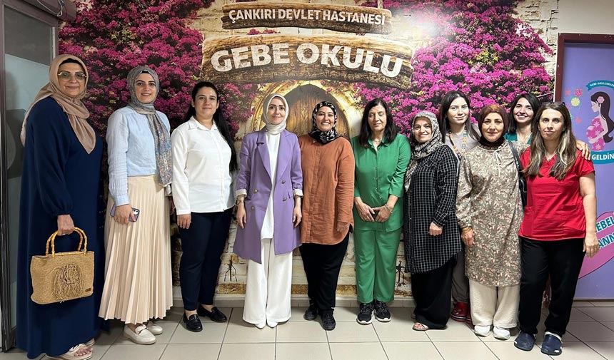 Çankırı’da Emzirme Haftası dolayısıyla yeni anneler ziyaret edildi
