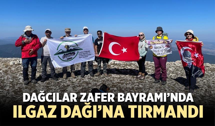 Dağcılar, 30 Ağustos Zafer Bayramı’nda Ilgaz Dağı’na tırmandı