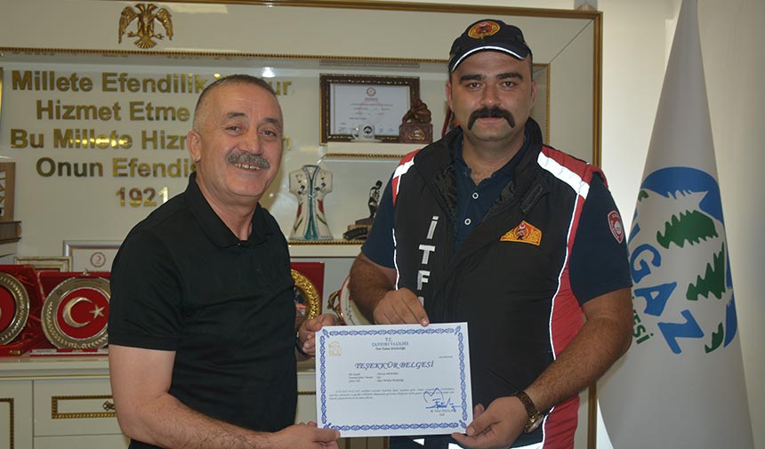 Yeşil vatanın bekçilerine teşekkür belgeleri takdim edildi