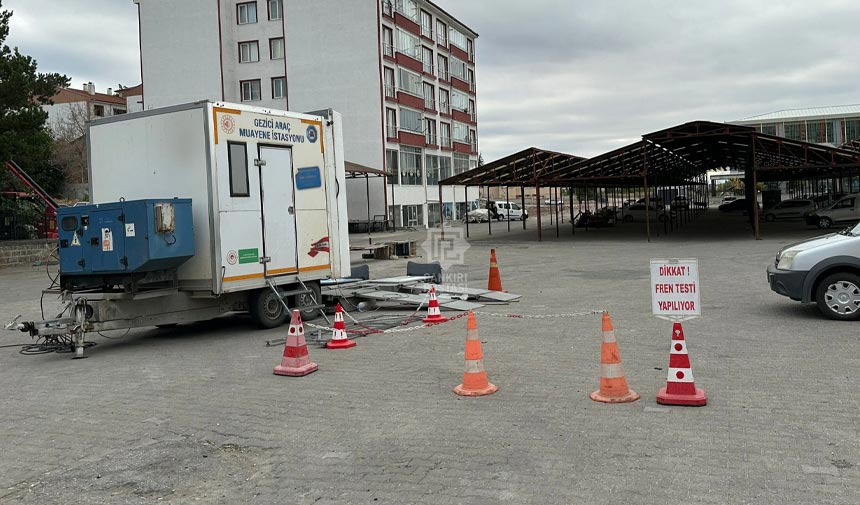 Kurşunlu’da gezici araç muayene istasyonu hizmet verdi