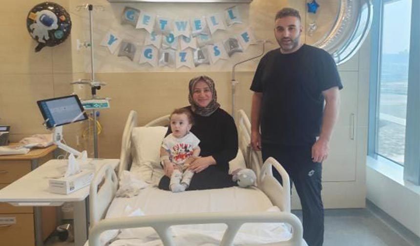 Çankırılı SMA hastası Yağız Asaf tedavisine Dubai’de başladı