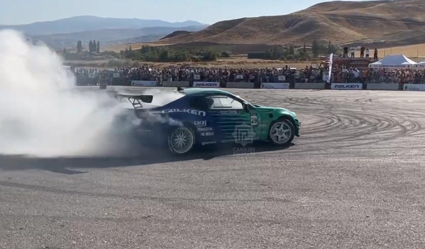 Çankırı’da Drift Şovu nefes kesti