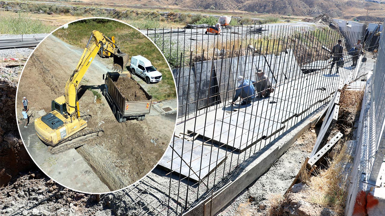 Taşkın sularını Acı Çay yatağına yönlendirecek projede sona yaklaşıldı