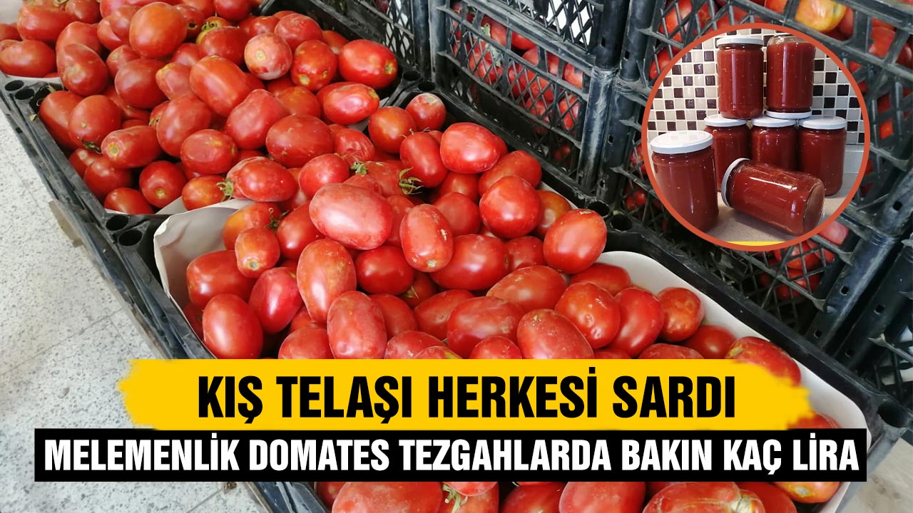 Çankırı’da menemenlik domates tezgâhlarda bakın kaç lira
