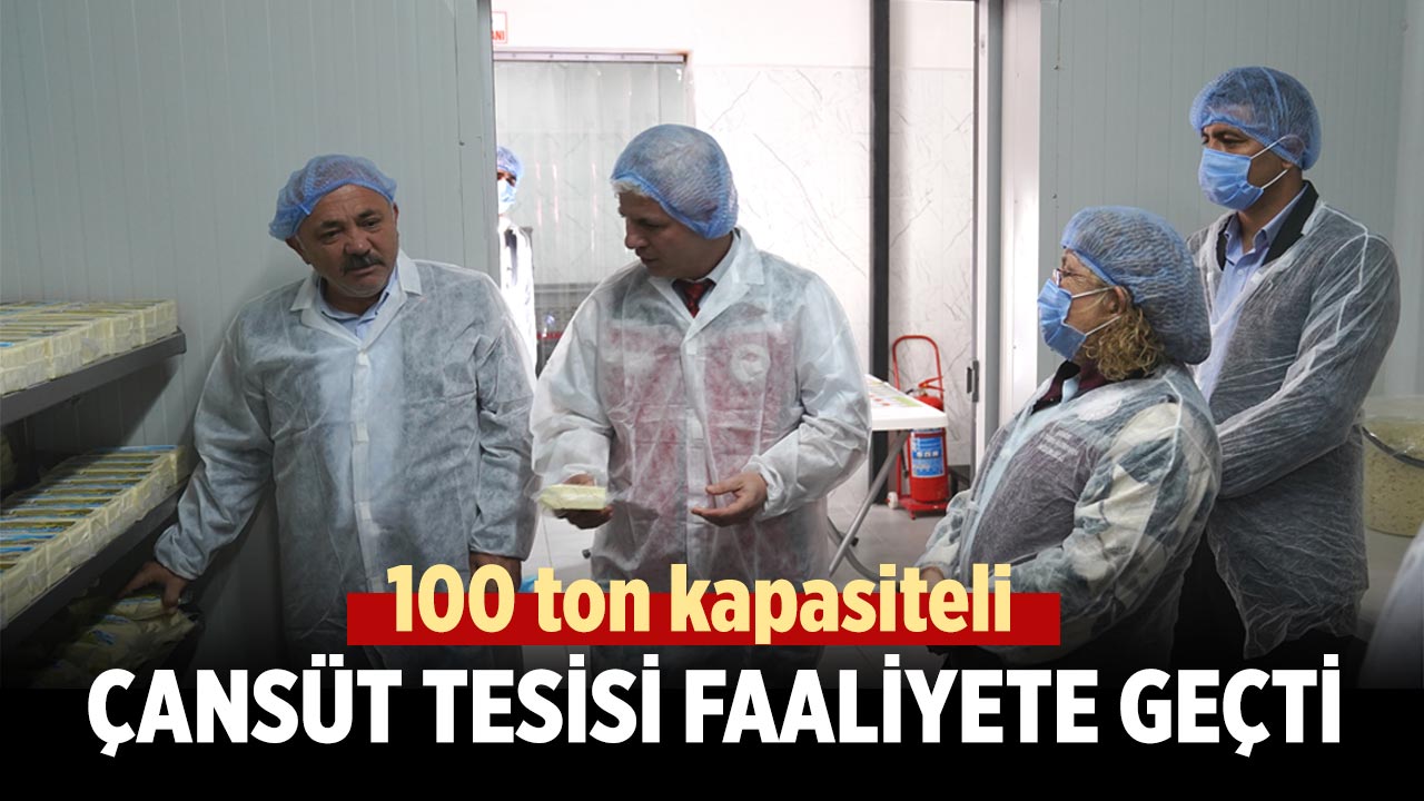 100 ton kapasiteli ÇANSÜT tesisi faaliyete geçti