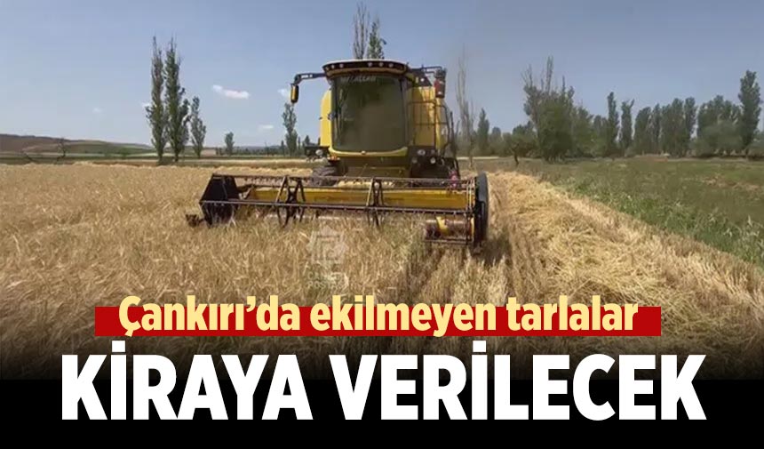 Çankırı’da işlenmeyen tarım arazileri kiraya verilecek