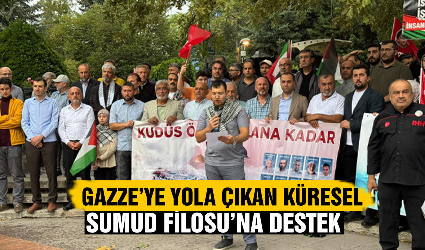 Gazze’ye yola çıkan Küresel Sumud Filosu’na Çankırı'dan destek