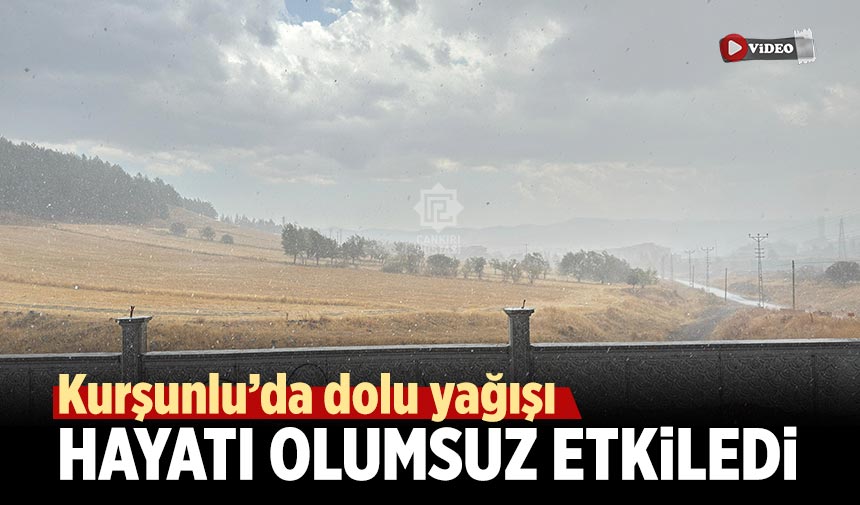 Kurşunlu’da dolu yağışı hayatı olumsuz etkiledi