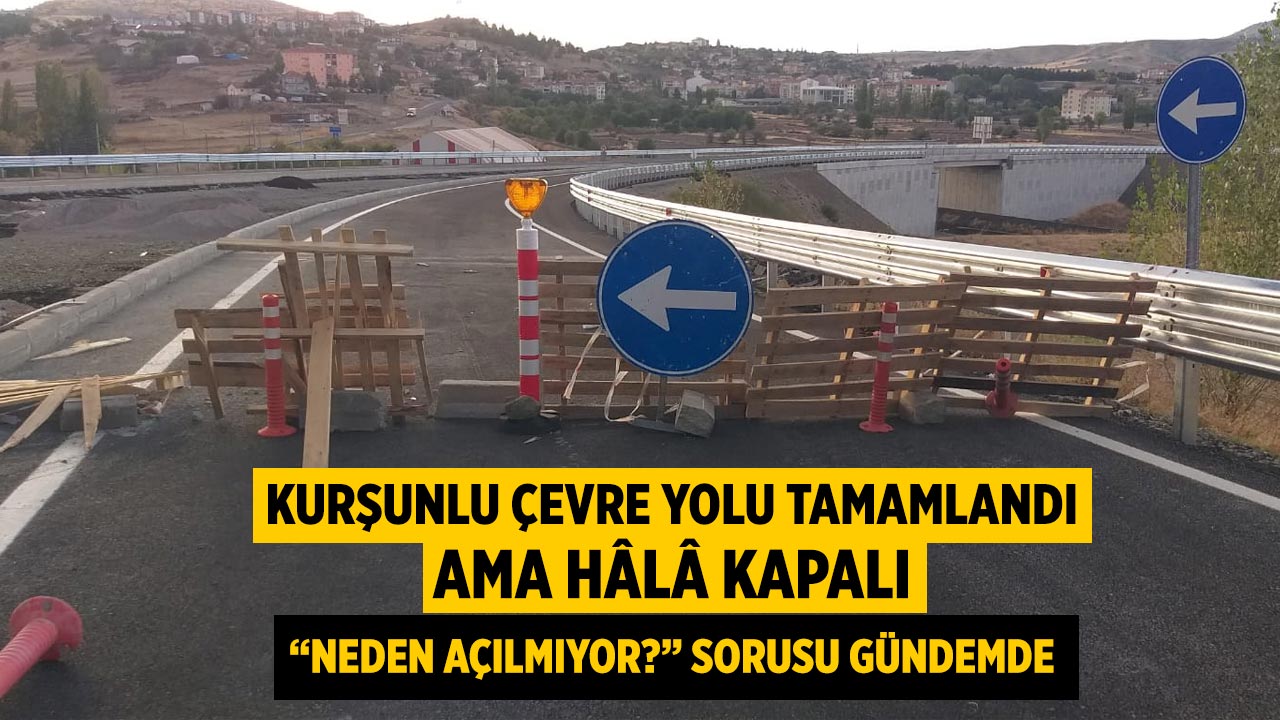 Kurşunlu Çevre Yolu tamamlandı ama hâlâ kapalı