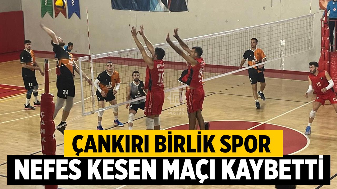 Çankırı Birlik Spor Nefes Kesen Maçı Kaybetti