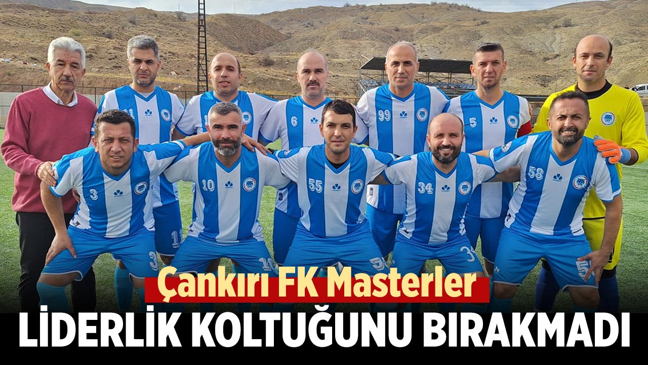 Çankırı FK Masterler Liderlik Koltuğunu Bırakmadı