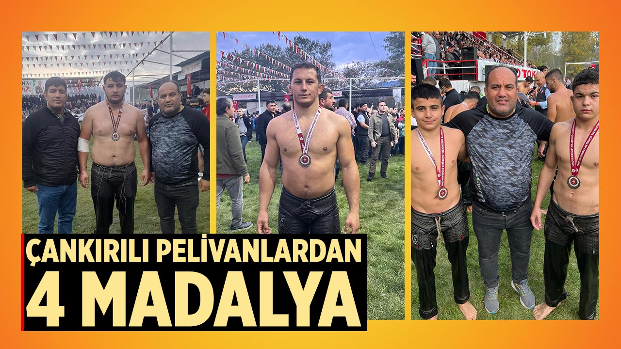 Çankırılı pehlivanlar Kargı’dan 4 Madalya ile Döndü