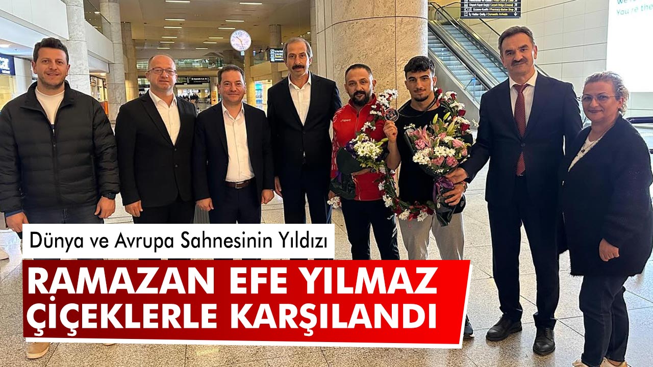 Çankırı’nın Gururu Ramazan Efe Yılmaz Çiçeklerle Karşılandı