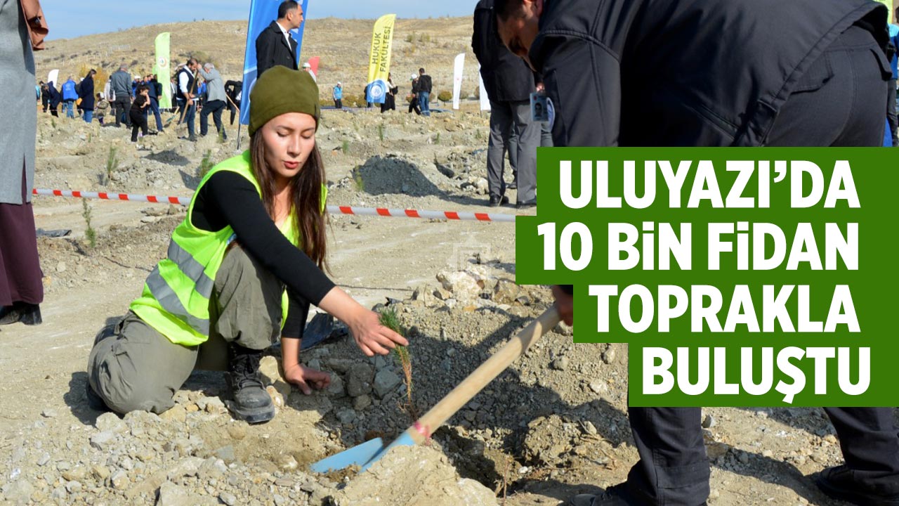 Uluyazı’da10 Bin Fidan Toprakla Buluşta