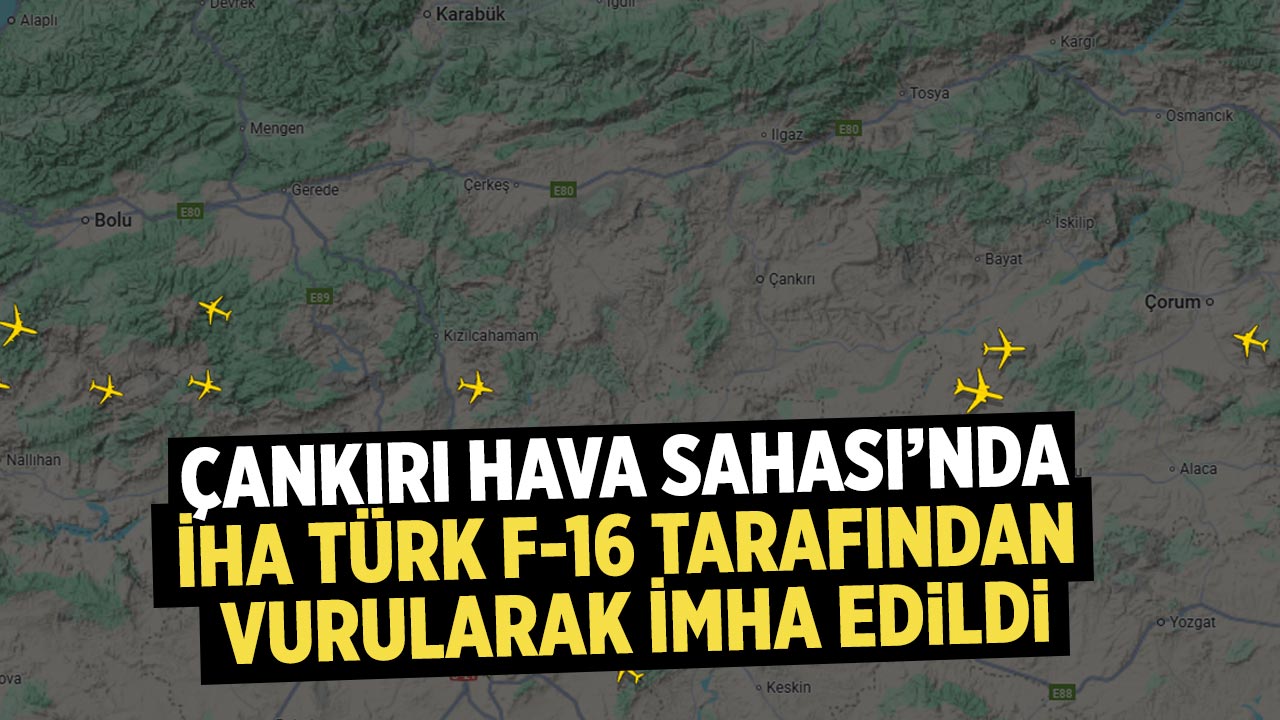 Çankırı Hava Sahasında İHA Vurularak İmha Edildi