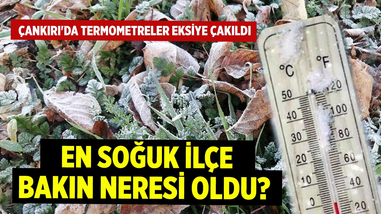 Çankırı'da Termometreler Eksiye Çakıldı: Bakın En Soğuk Neresi Oldu