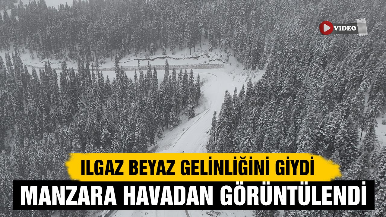 Beyaz Gelinlik Giyen Ilgaz Havadan Görüntülendi